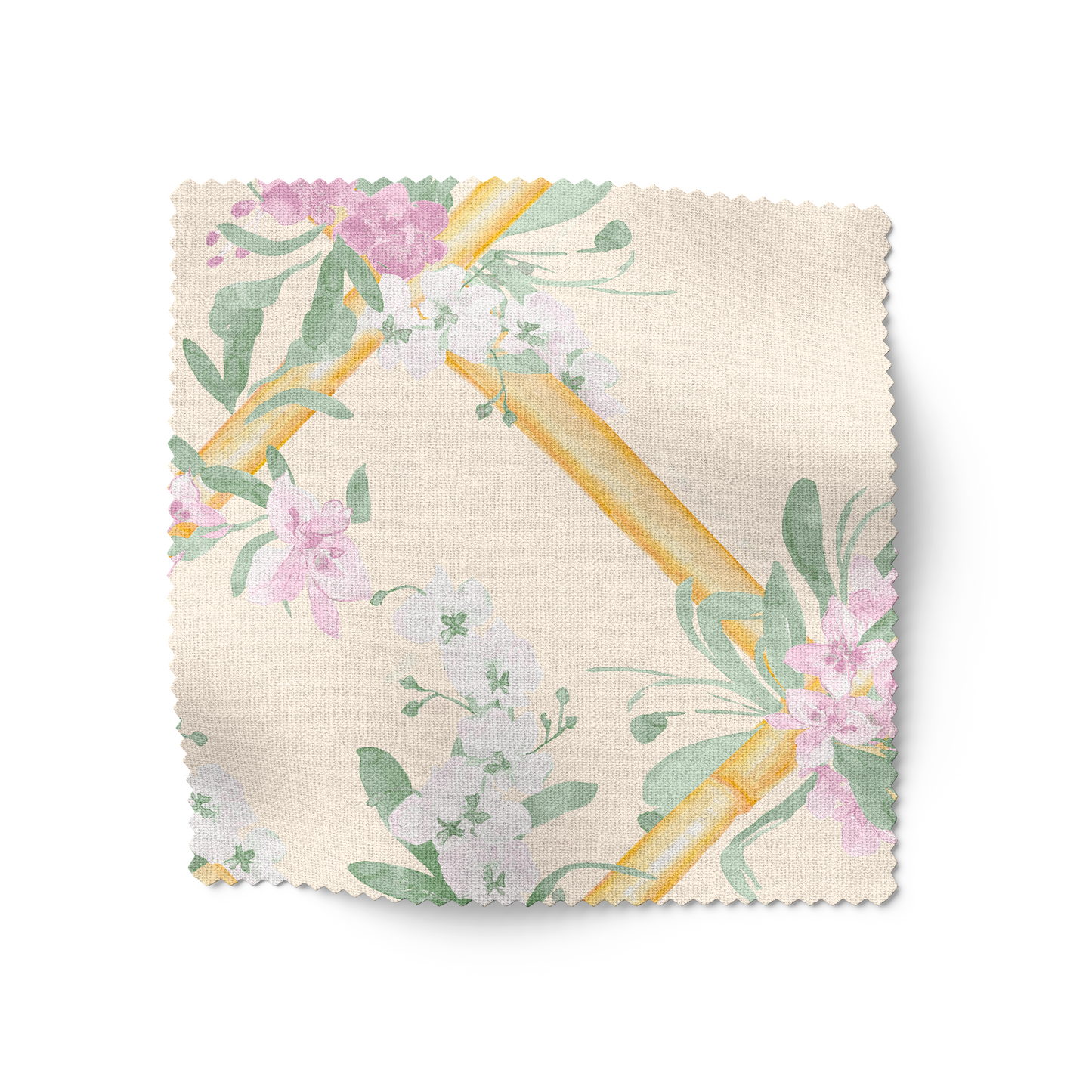 'Orchid Lattice' Wallpaper