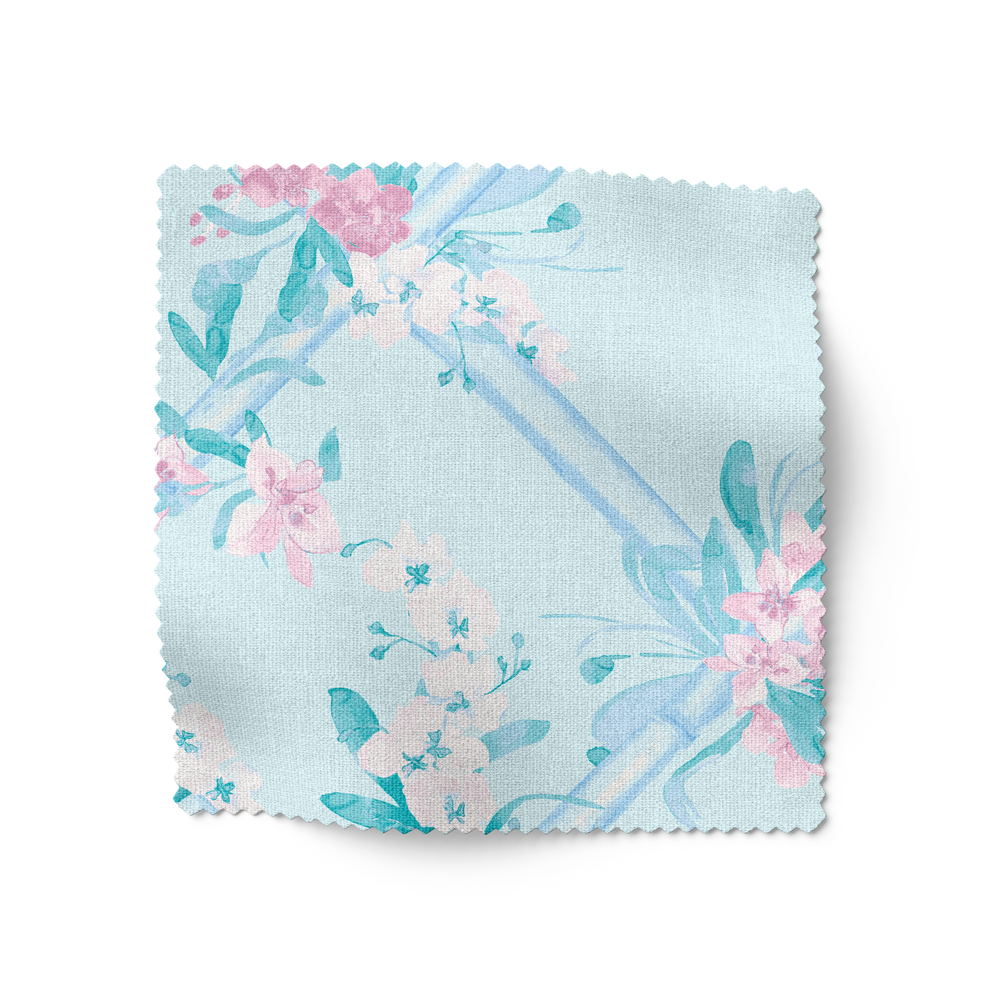 'Orchid Lattice' Wallpaper