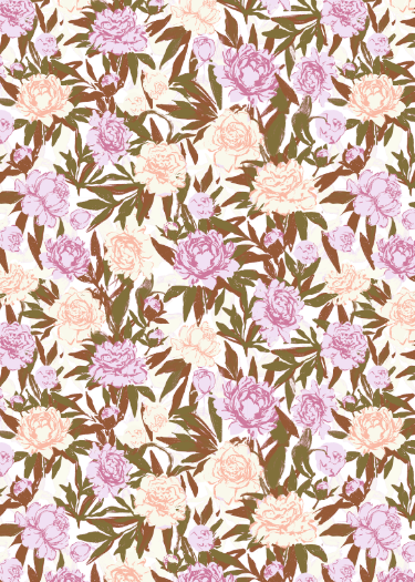 Load image 1 in gallery view. 'Amelia Rosewood' Fabric