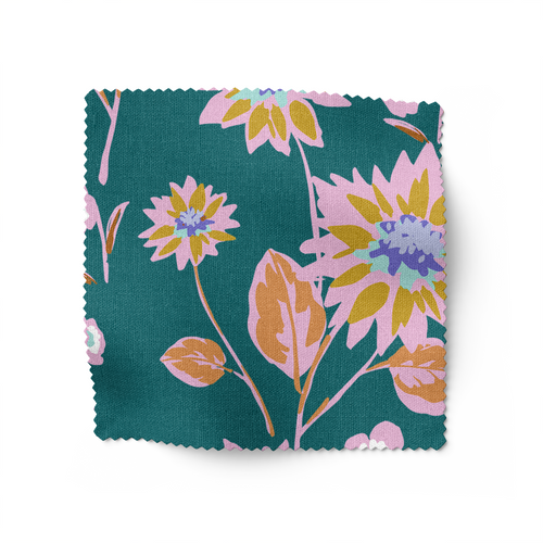 Load image 1 in gallery view. 'Coral Gables Vines' Fabric