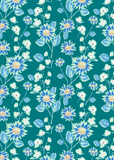 'Coral Gables Vines' Fabric