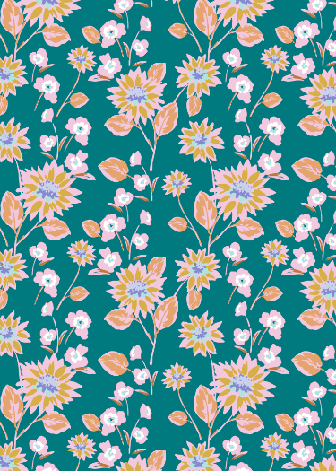 'Coral Gables Vines' Fabric