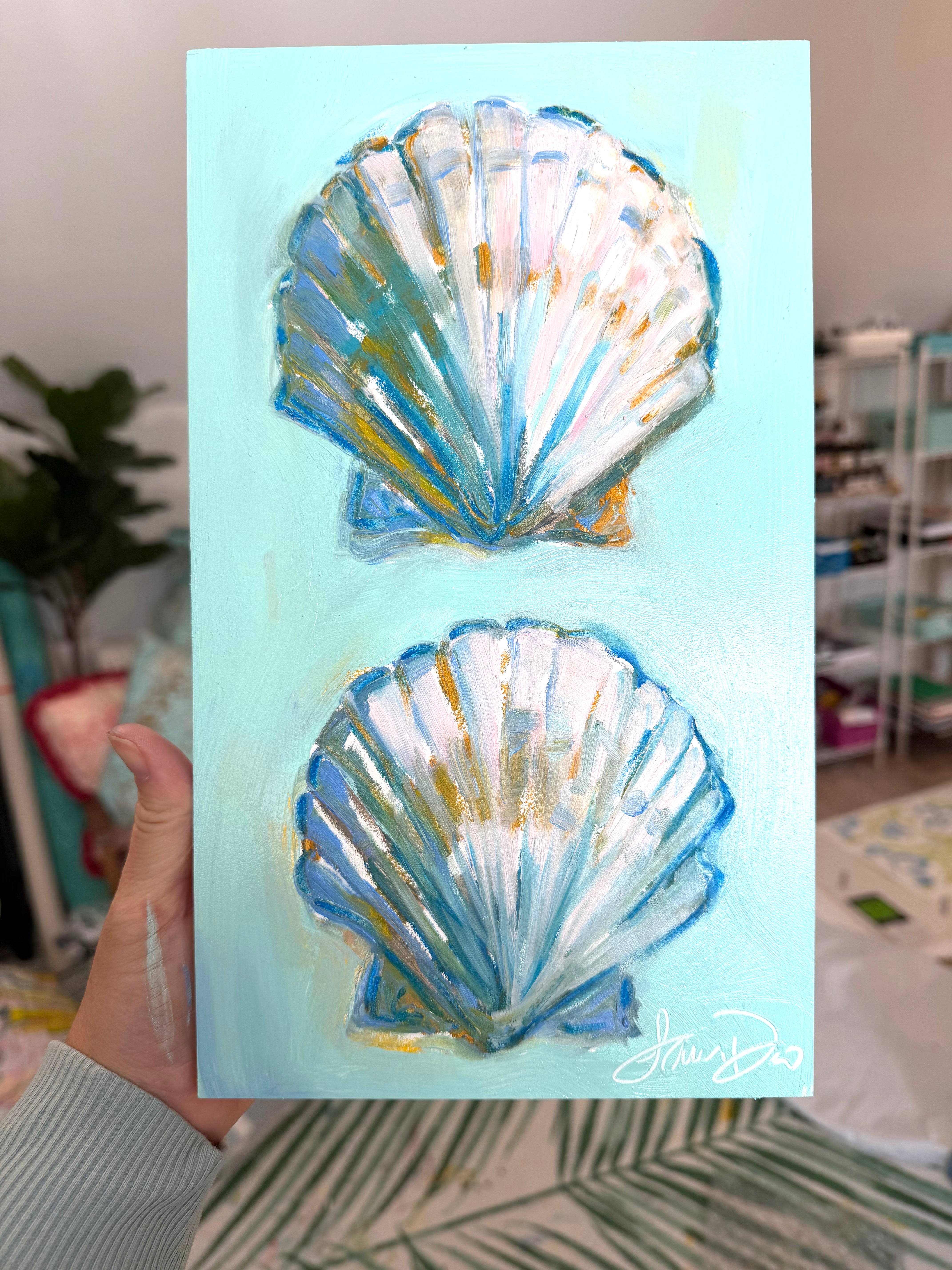 Scalloped Shells Oil Study