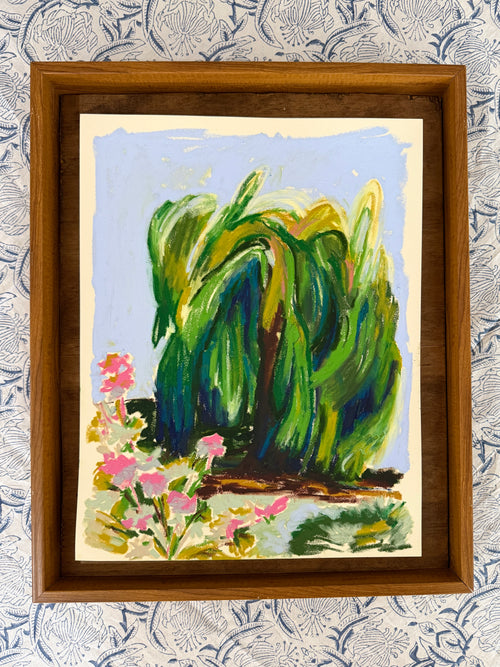 Load image 1 in gallery view. Willow Tree Oil Study