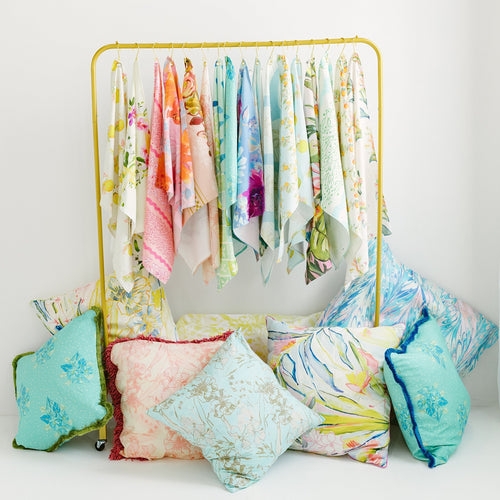 Load image 1 in gallery view. 'Moonlight Caladium' Fabric