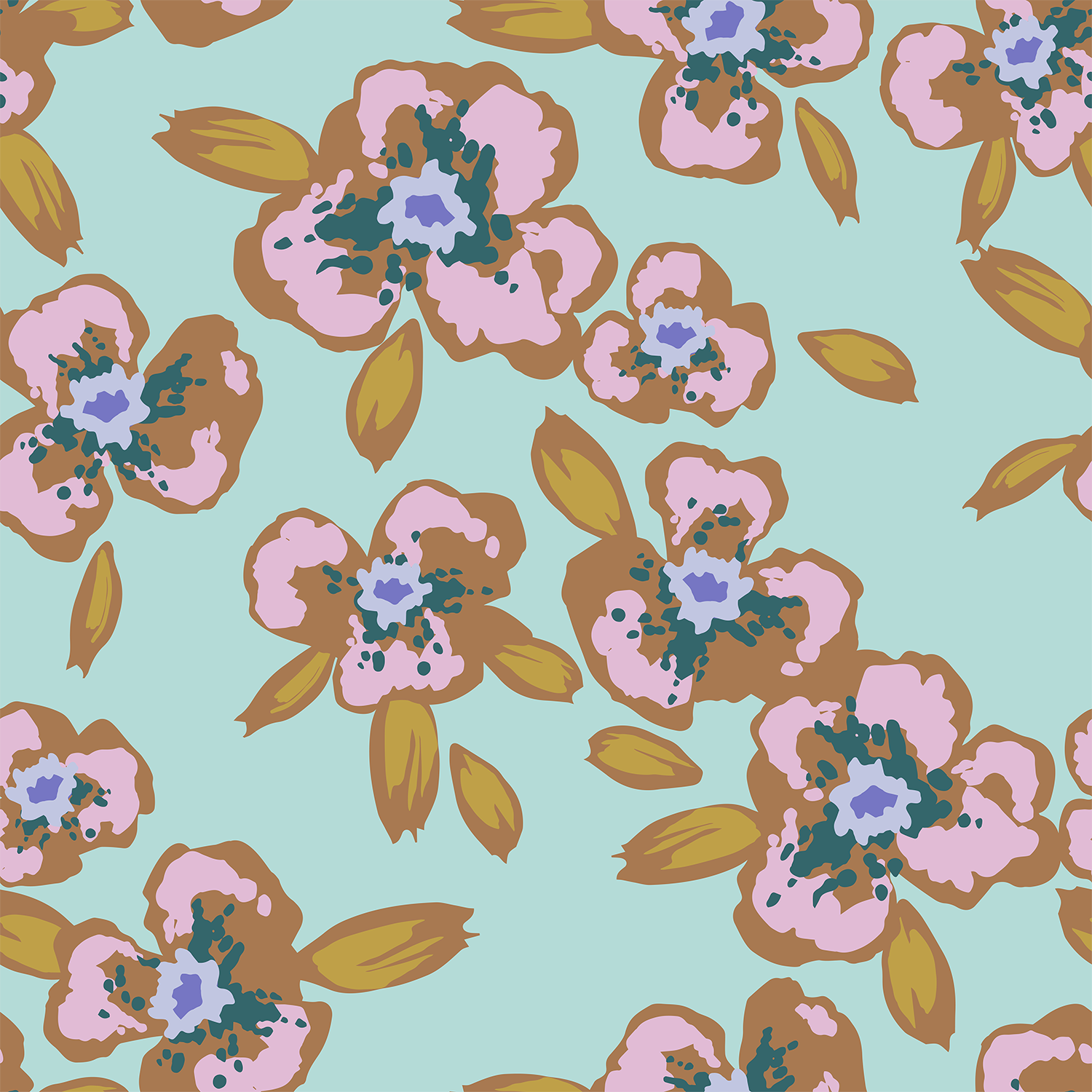 'Orchid Petals' Fabric