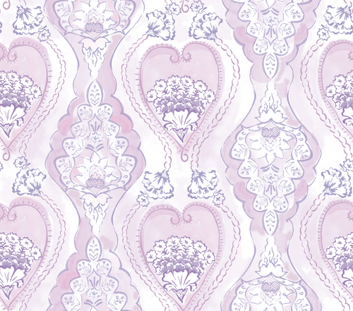 Load image 1 in gallery view. 'Palm Fete, Sky Blue' Wallpaper