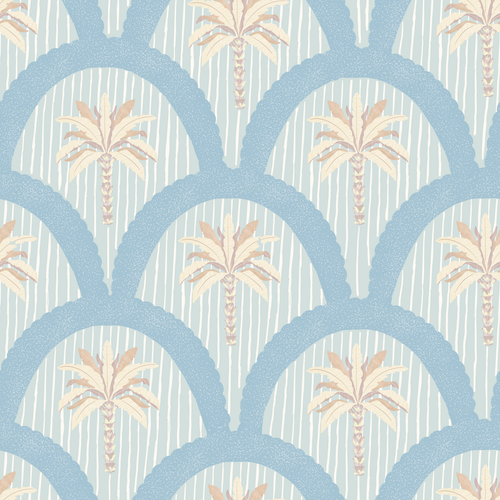 Load image 1 in gallery view. 'Palmetto Scallop' Fabric