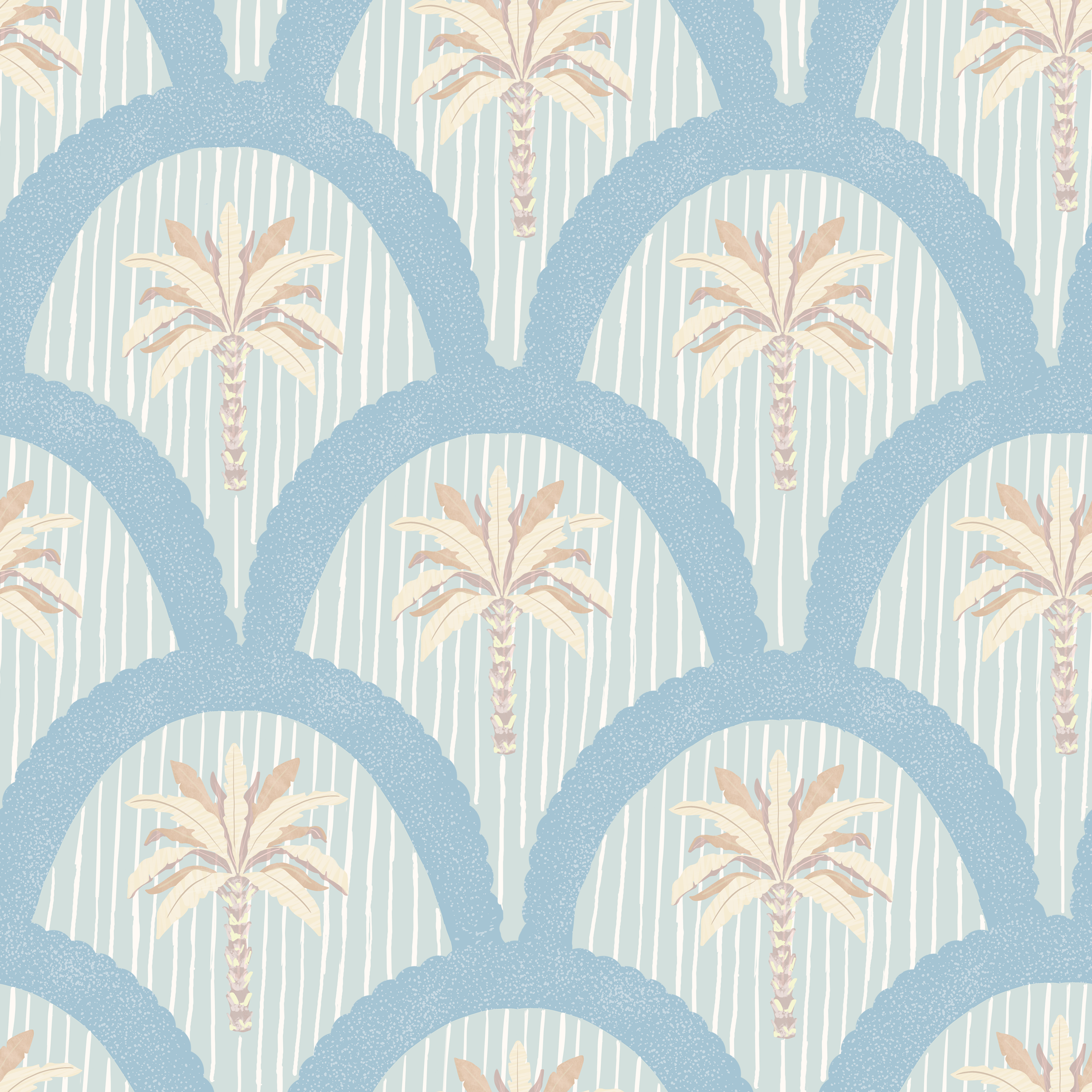 'Palmetto Scallop' Wallpaper