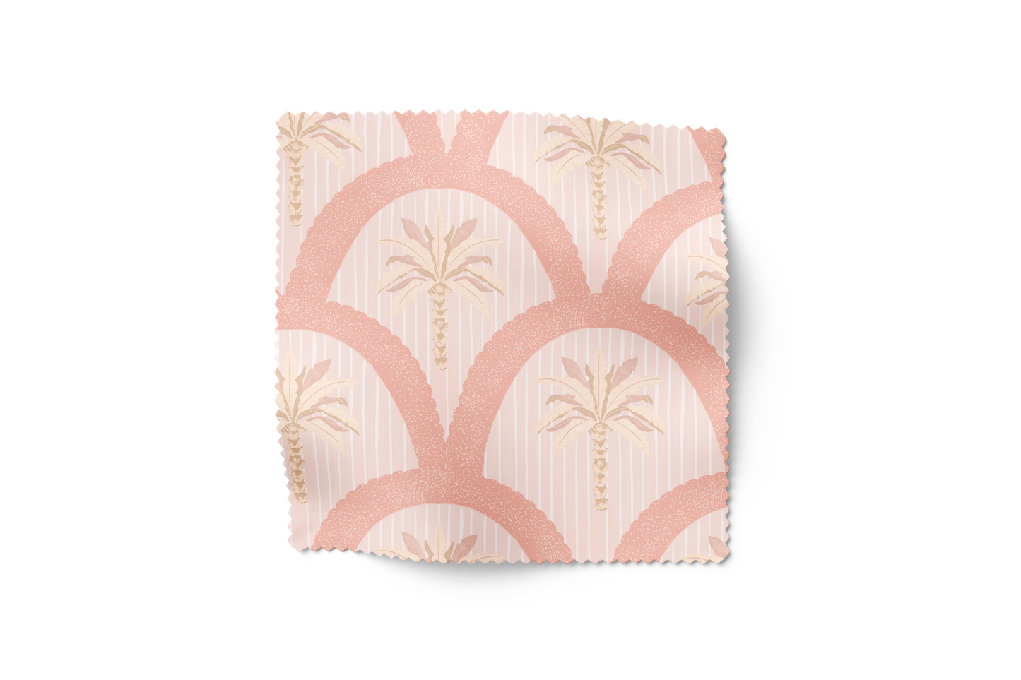 'Palmetto Scallop, Dusty Blue' Faric
