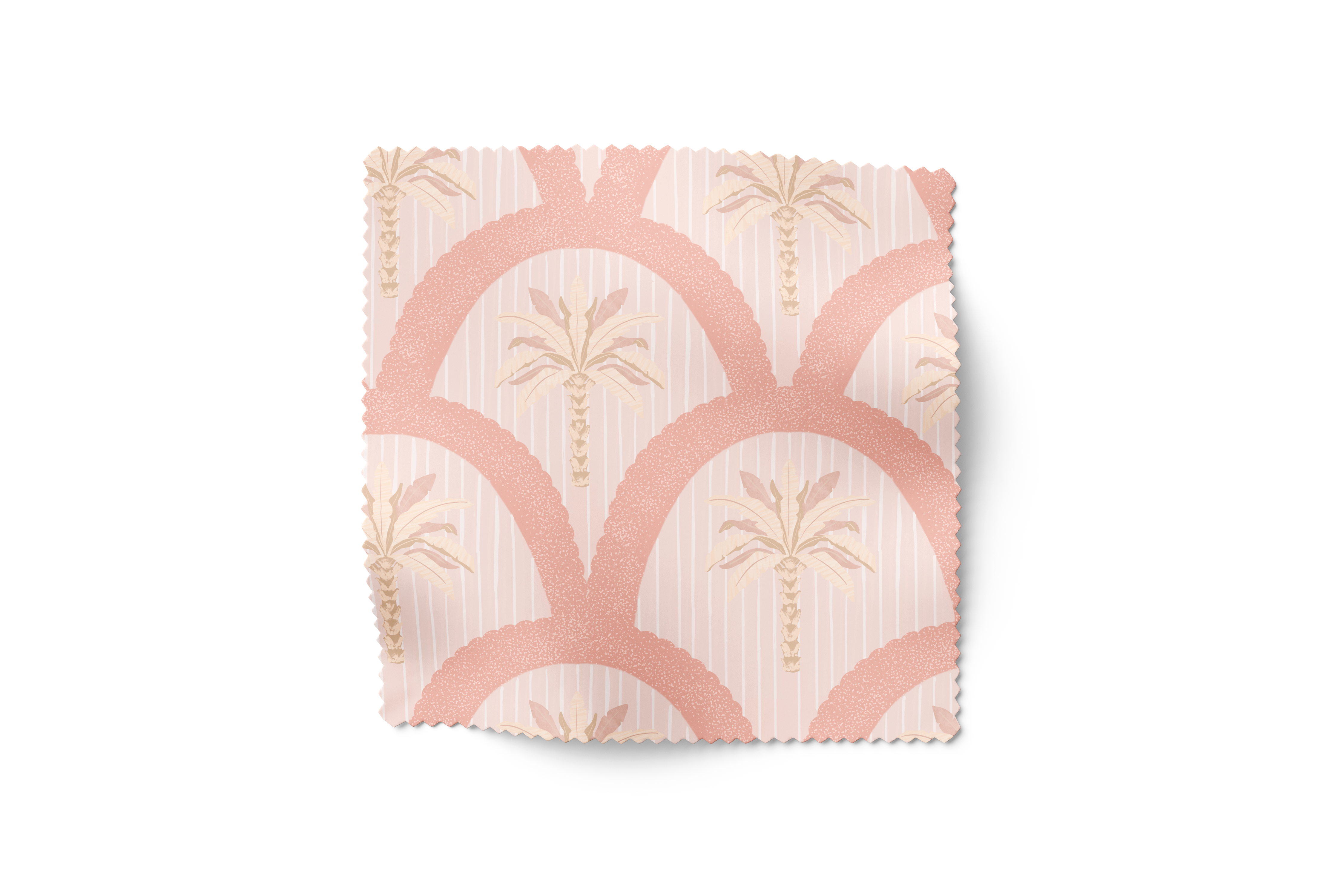'Palmetto Scallop, Dusty Blue' Faric