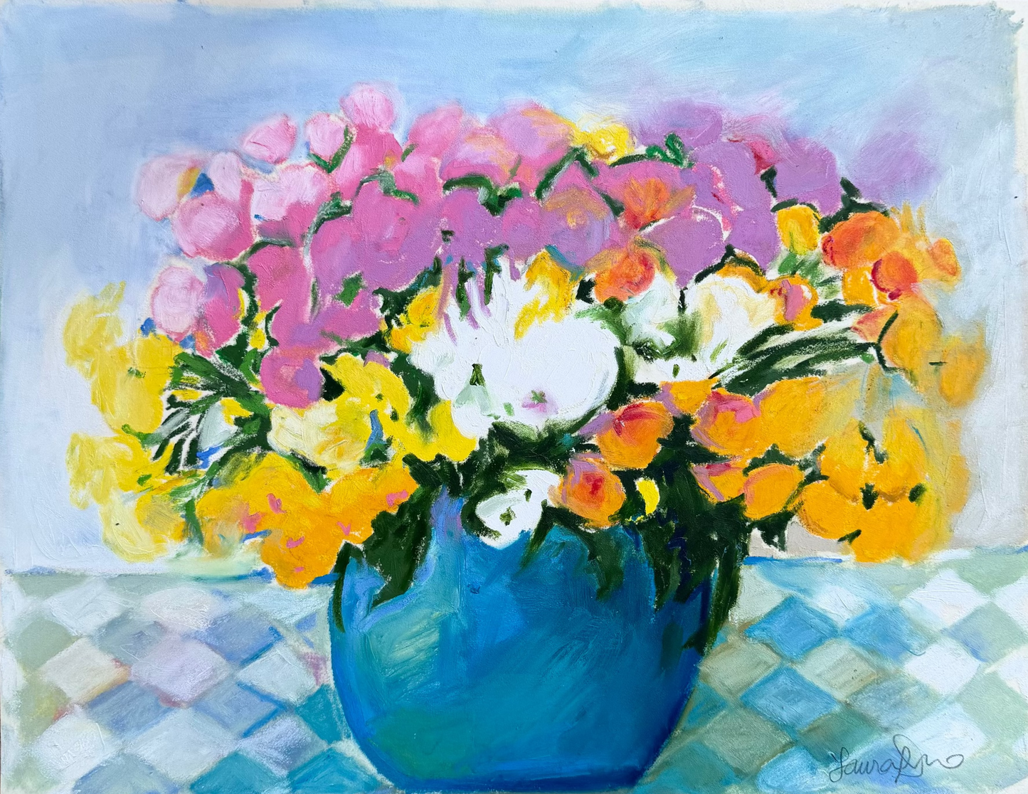 Poppy Bouquet Oil Study