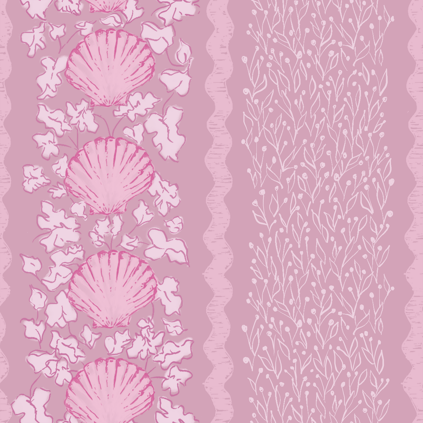 'Seashell Trellis' Fabric