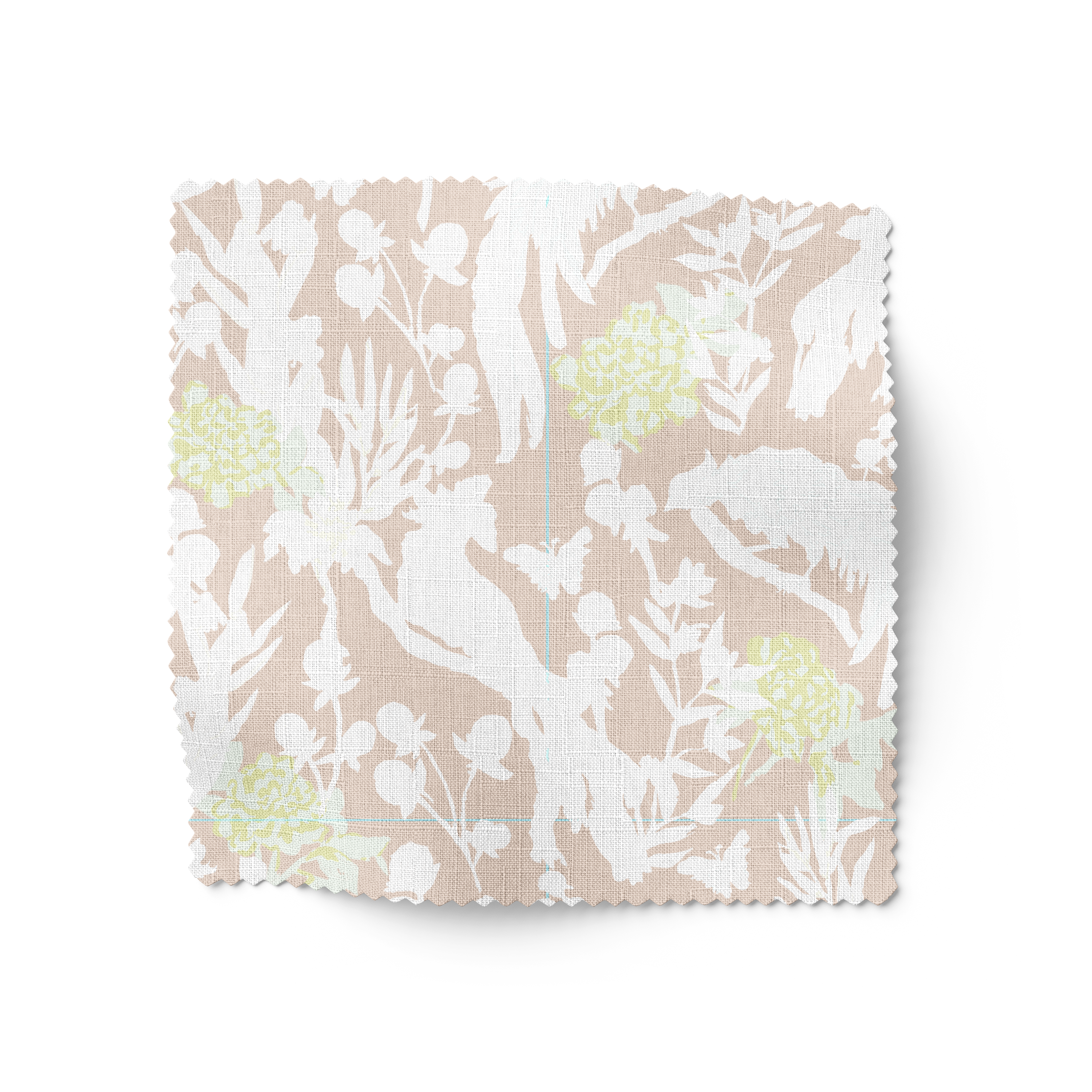 'Veranda Chintz, Navy' Fabric