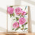 Pink floral artwork illustration romantic grandmillennial roses and print for home decor