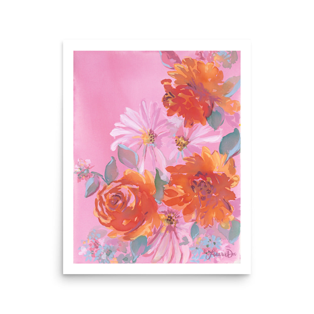 Pink Blush Floral Study