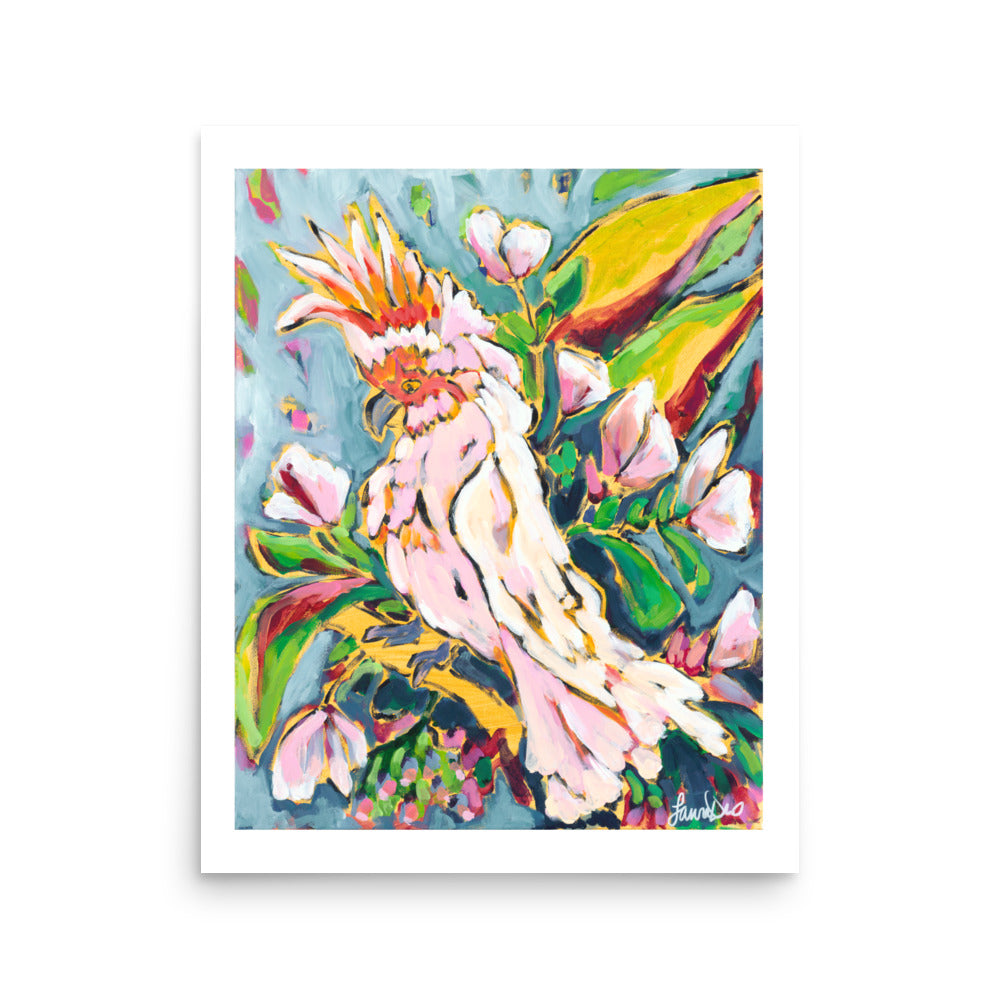 vibrant parrot artwork for maximalist or designer-curated spaces
