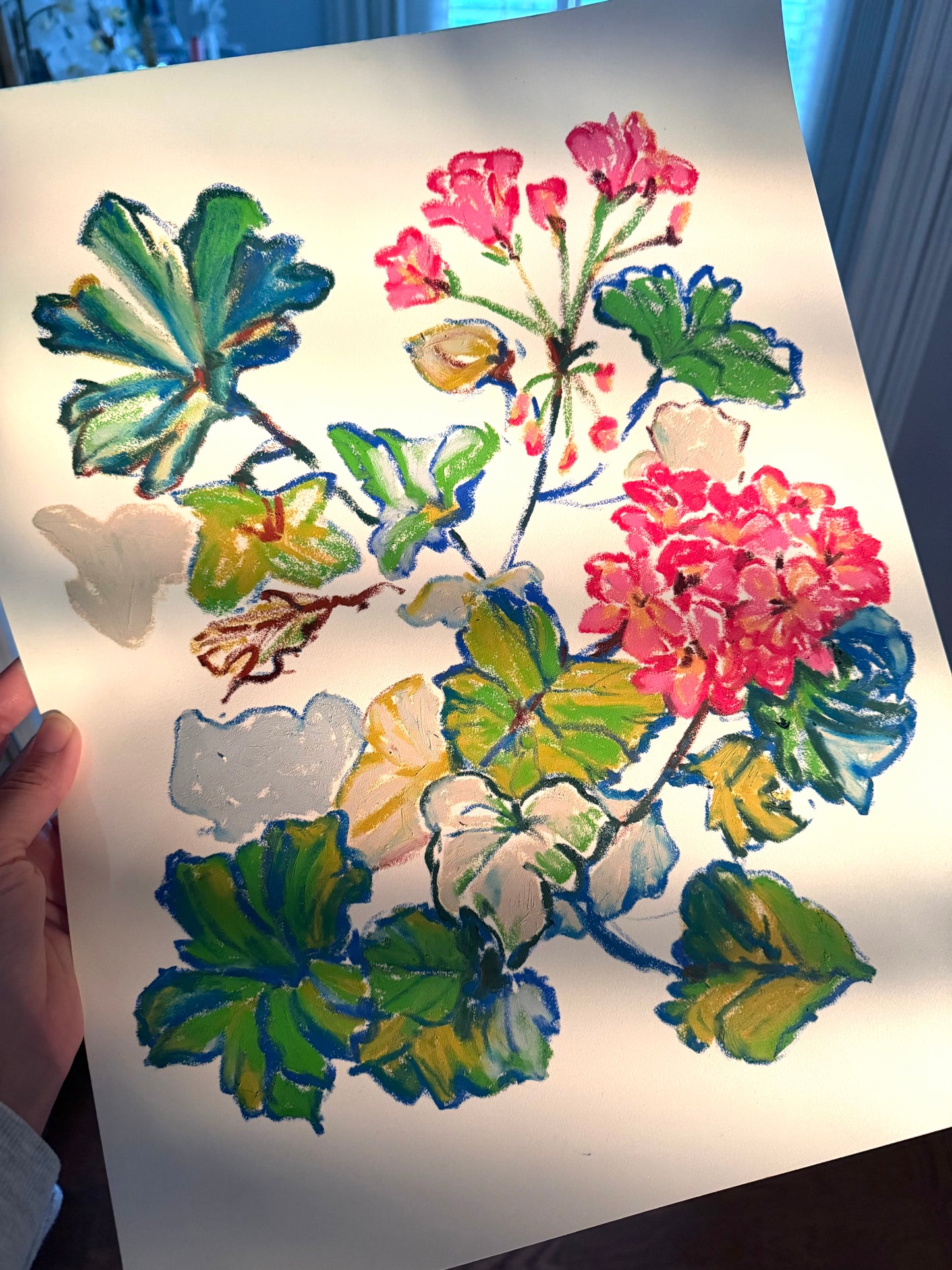 Geranium Oil Study Illustration