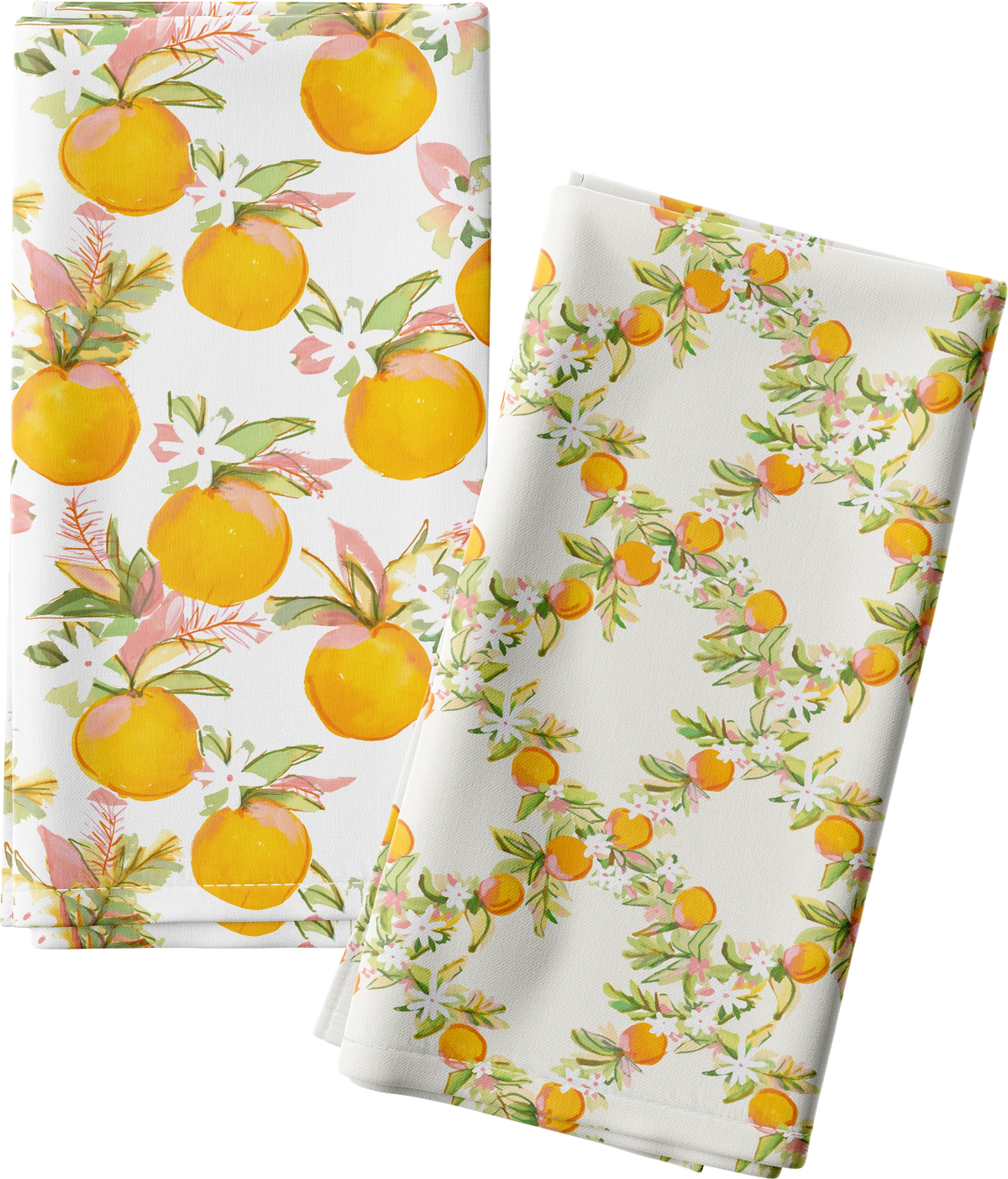 WHOLESALE: Citrus Lattice Tea Towels - Bulk 2-Packs