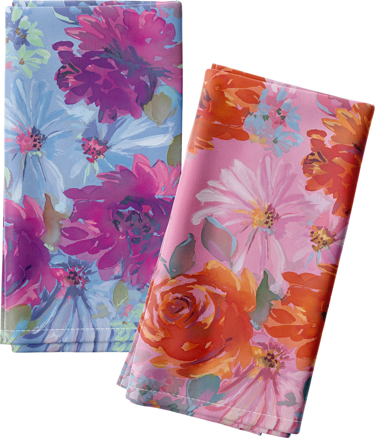WHOLESALE: Floral Waterscape Tea Towels - Bulk 2-Packs