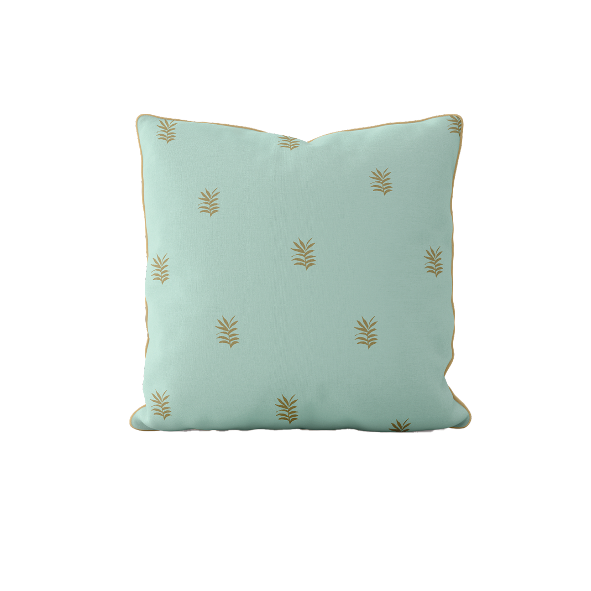 WHOLESALE: Golden Palm Seafoam Pillow Covers Bulk