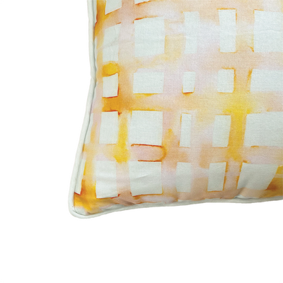 WHOLESALE: Watercolor Plaid Citrus Pillow Covers Bulk
