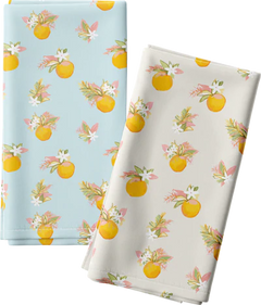 WHOLESALE: Sweet Flowering Bay Tea Towels - Bulk 2-Packs -  www.