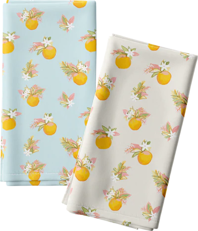 WHOLESALE: Orange Blossom Tea Towels - Bulk 2-Packs