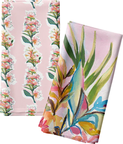 WHOLESALE: Sweet Flowering Bay Tea Towels - Bulk 2-Packs